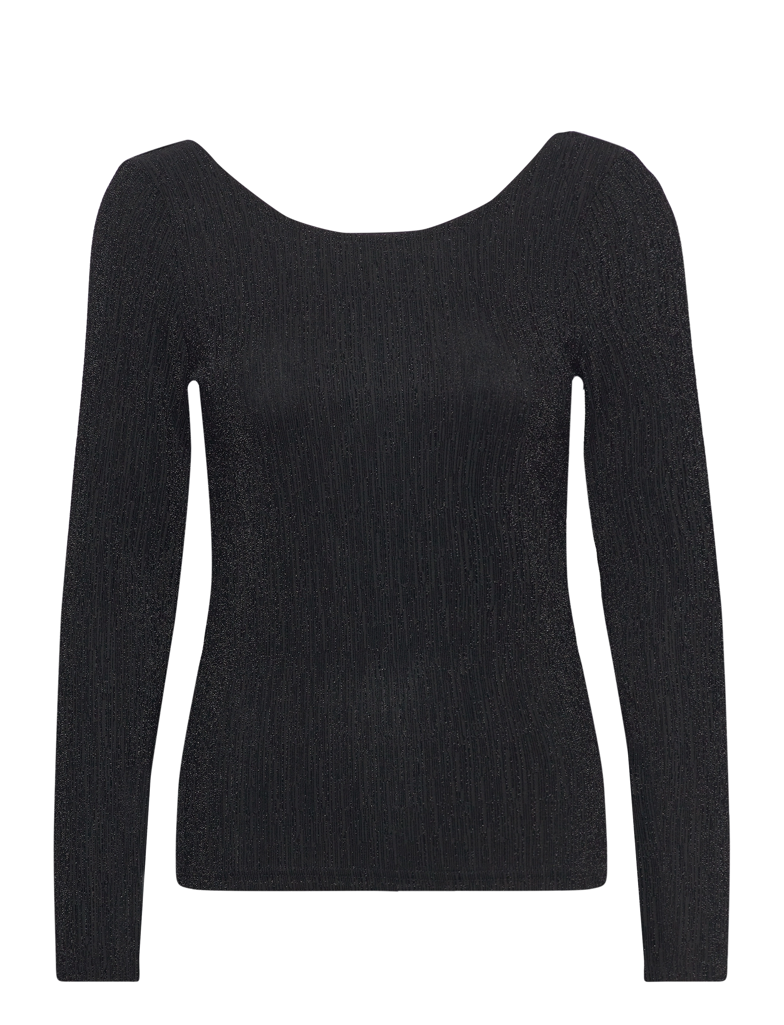 Selected SLFANITA LS LOW BACK TOP - De laveste prisene - BLACK / black