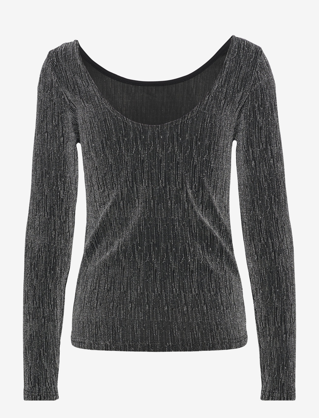 Selected - SLFANITA LS LOW BACK TOP - langærmede toppe - black - 2