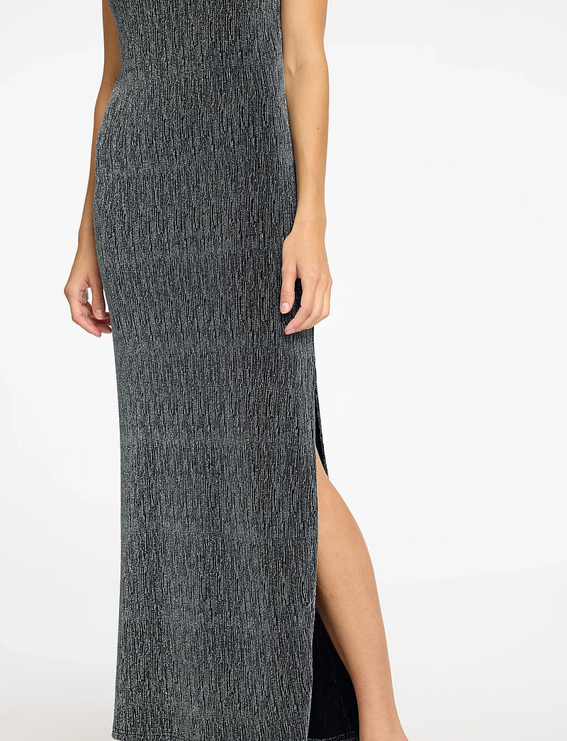 Selected - SLFANITA TWISTED ANKLE DRESS - festklänningar - black - 5