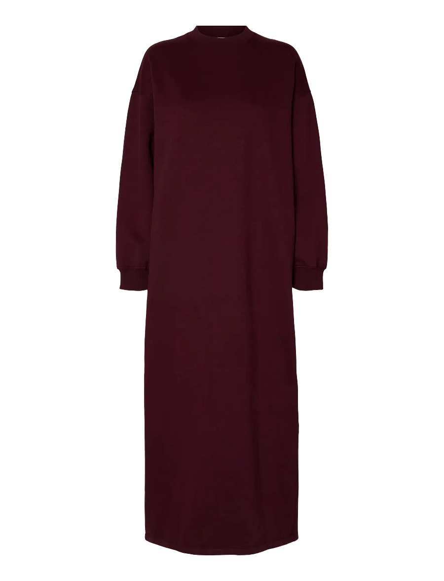 Selected - SLFGIA LS ANKLE DRESS - t-shirt dresses - fig - 1