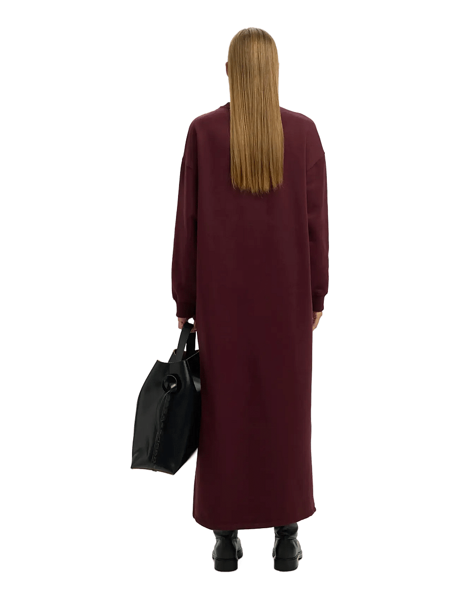 Selected - SLFGIA LS ANKLE DRESS - t-shirt dresses - fig - 2