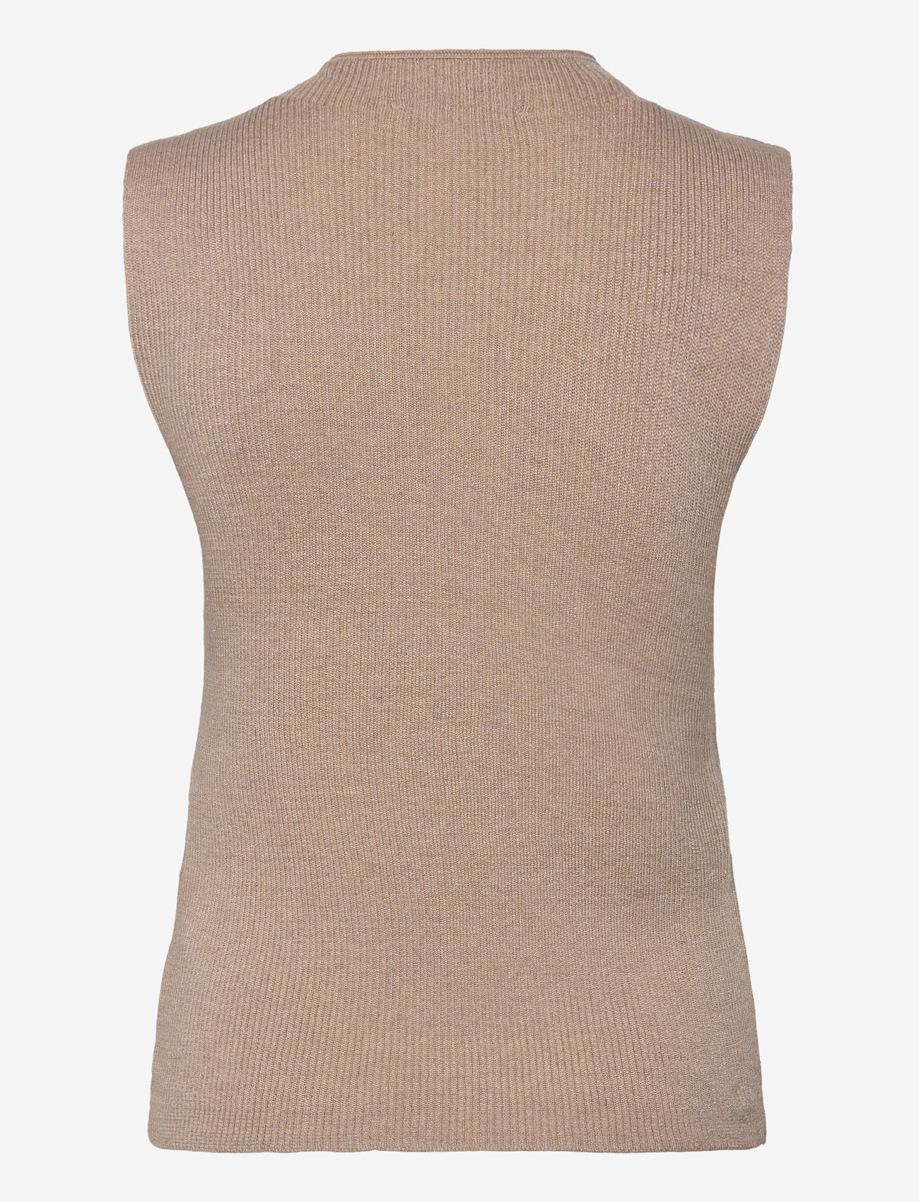 Selected - SLFLURA LUREX SL KNIT HIGH NECK - strikveste - irish cream - 2