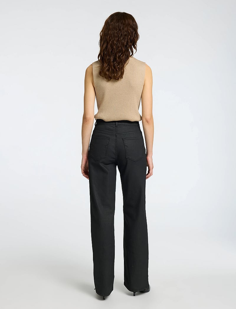 Selected - SLFLURA LUREX SL KNIT HIGH NECK - strikveste - irish cream - 3