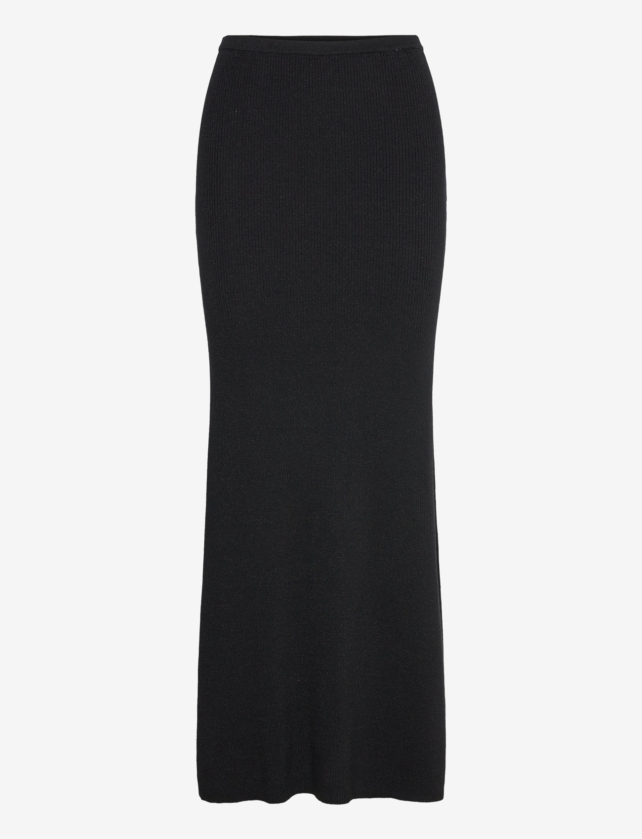 Selected - SLFLURA LUREX HW KNIT SKIRT - black - 0