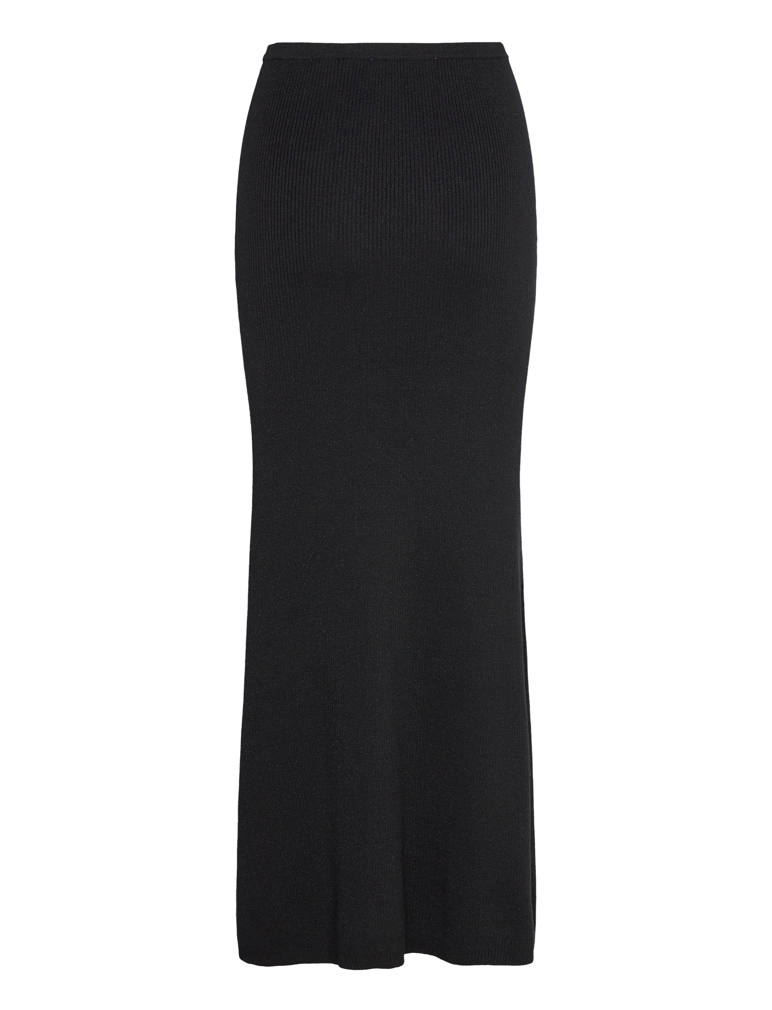 Selected - SLFLURA LUREX HW KNIT SKIRT - black - 1