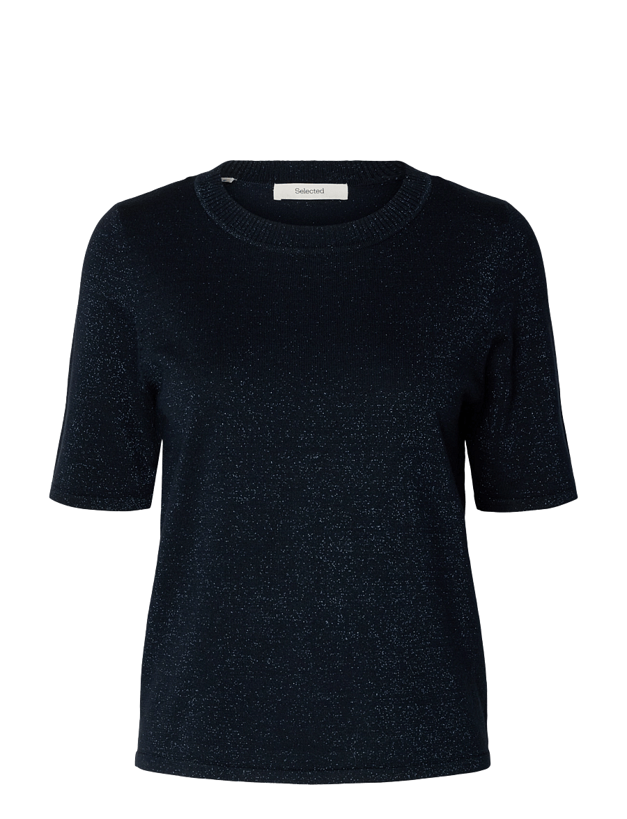 Selected - SLWLURA 2/4 KNIT O-NECK - pullover - dark sapphire - 1