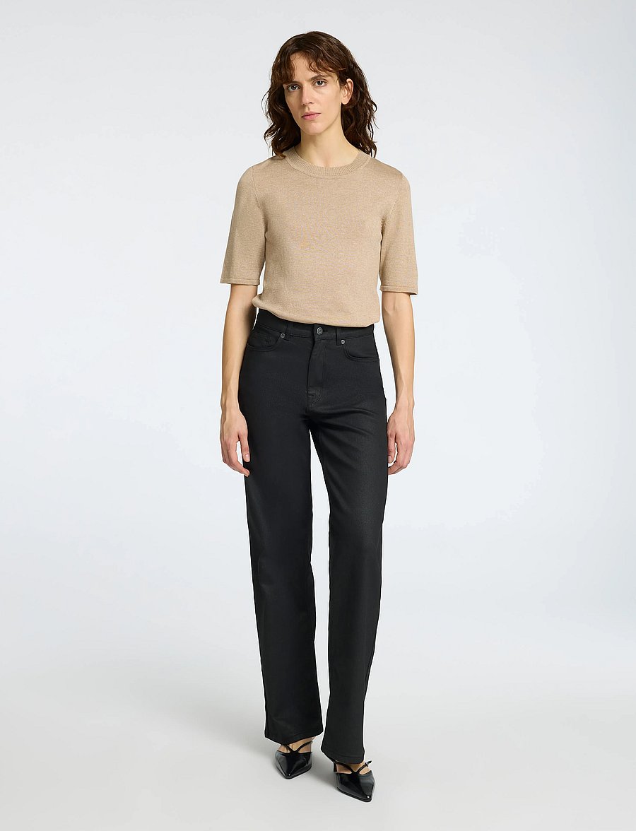 Selected - SLWLURA 2/4 KNIT O-NECK - pullover - irish cream - 5