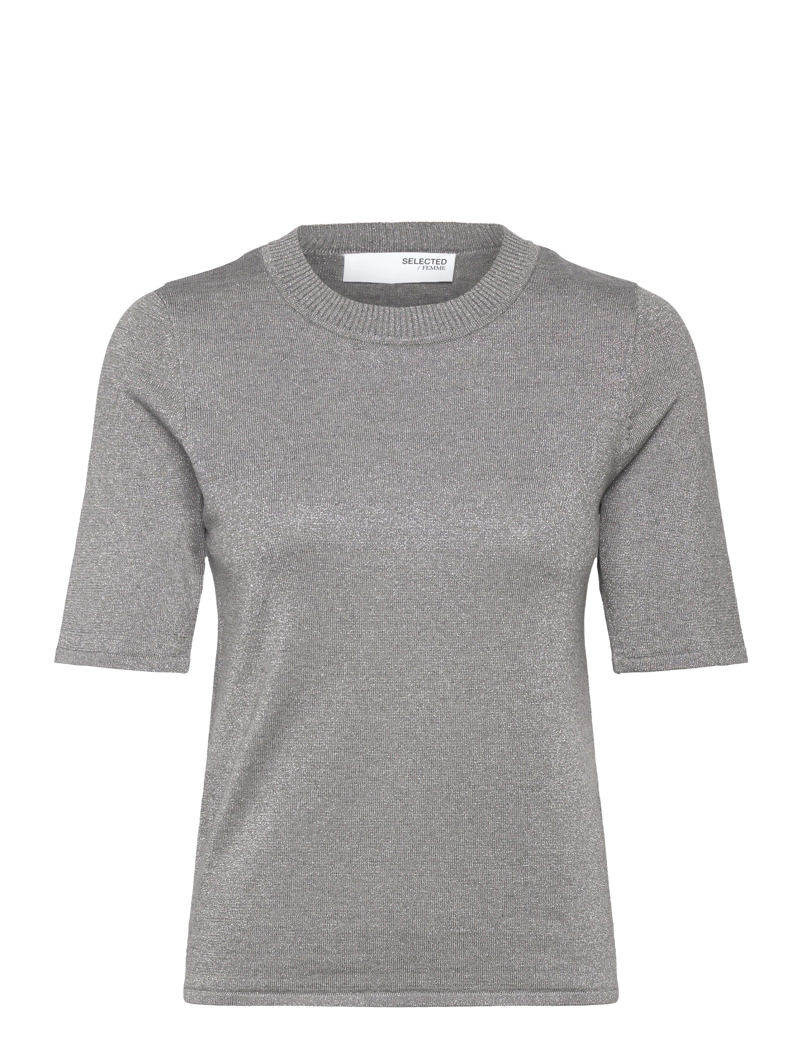SELECTED Slwlura 2/4 Knit O-Neck Grau - XS - Damen