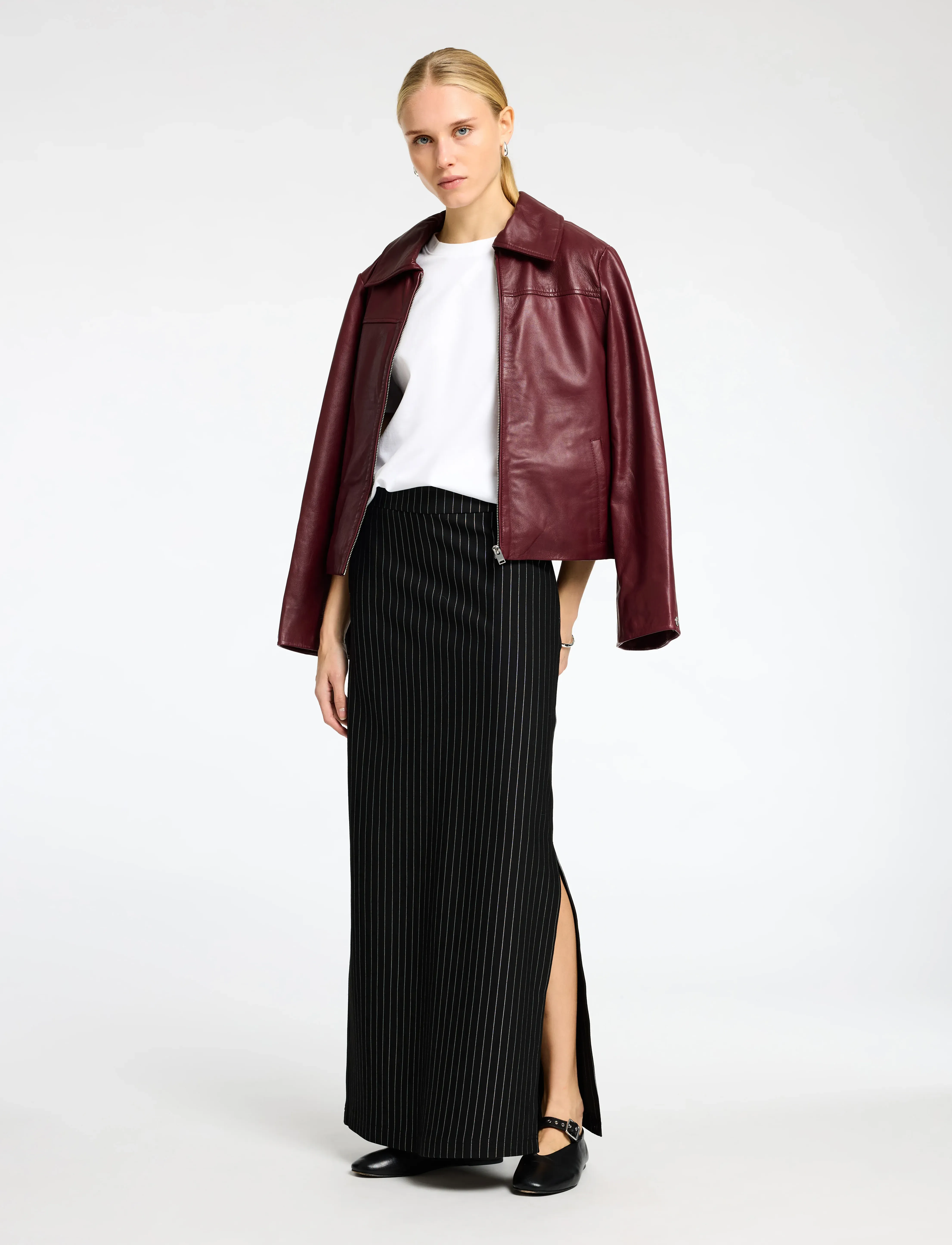 Selected - SLFPENNIE HW ANKLE SKIRT - pencil skirts - black - 4