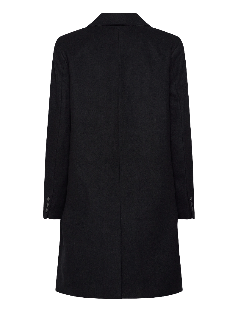 Selected - SLFNEW ALMA WOOL COAT NOOS - uldfrakker - black - 2