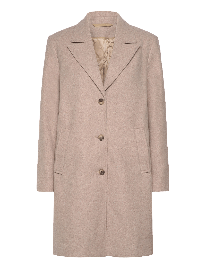 Selected - SLFNEW ALMA WOOL COAT NOOS - uldfrakker - sandshell - 1