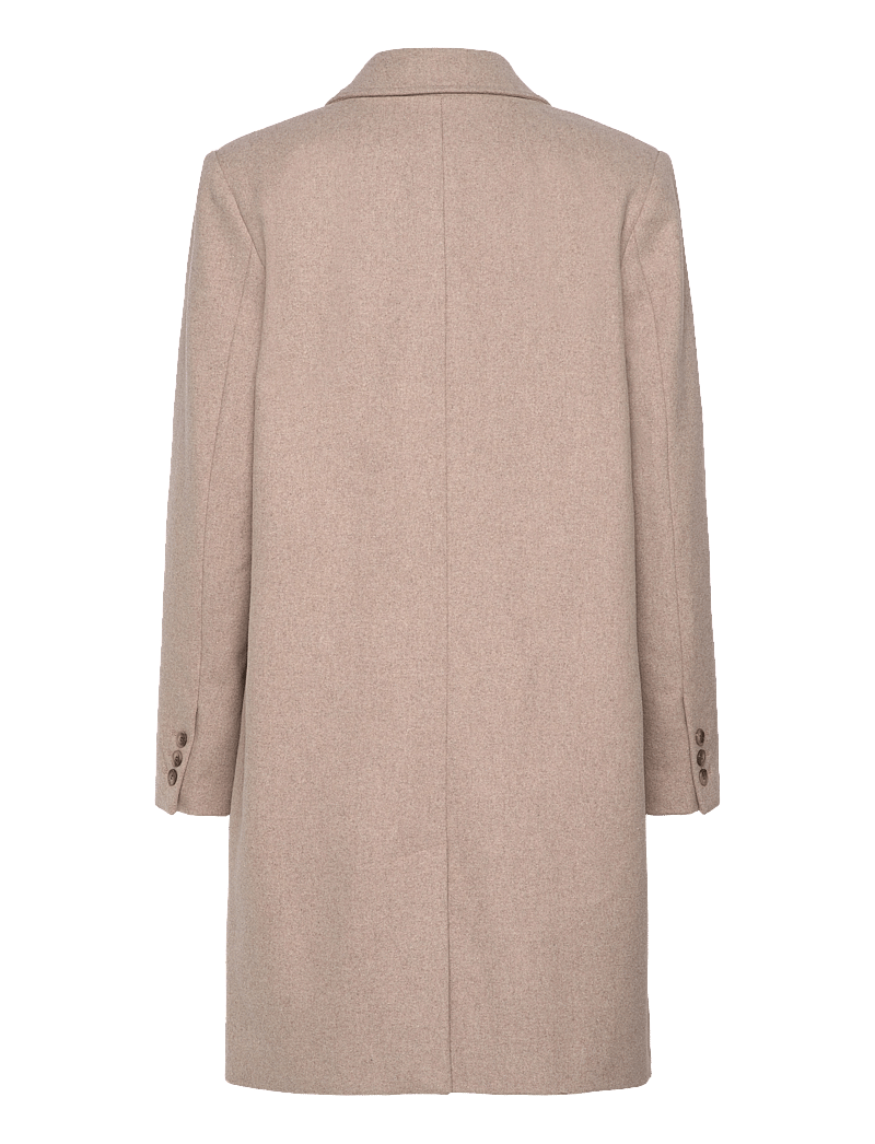 Selected - SLFNEW ALMA WOOL COAT NOOS - uldfrakker - sandshell - 2