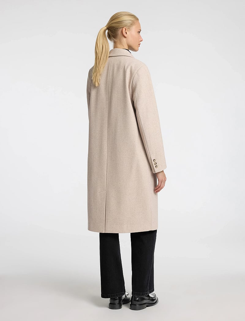 Selected - SLFNEW ALMA WOOL COAT NOOS - uldfrakker - sandshell - 3