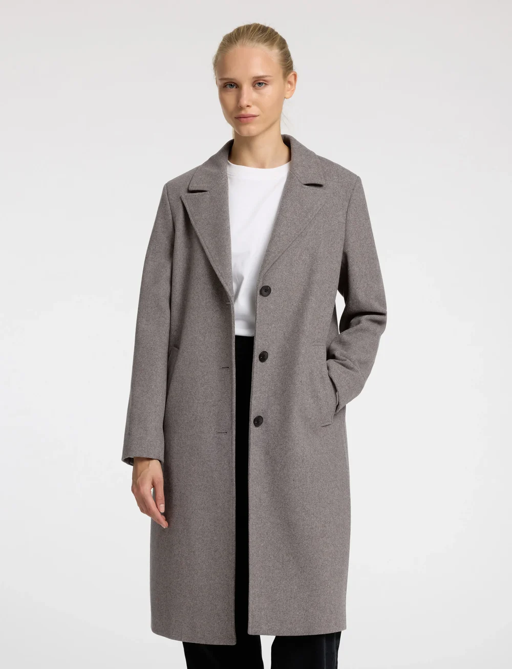 Selected - SLFNEW ALMA WOOL COAT NOOS - wool coats - steel gray - 0