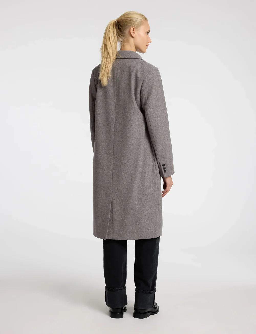 Selected - SLFNEW ALMA WOOL COAT NOOS - wool coats - steel gray - 3