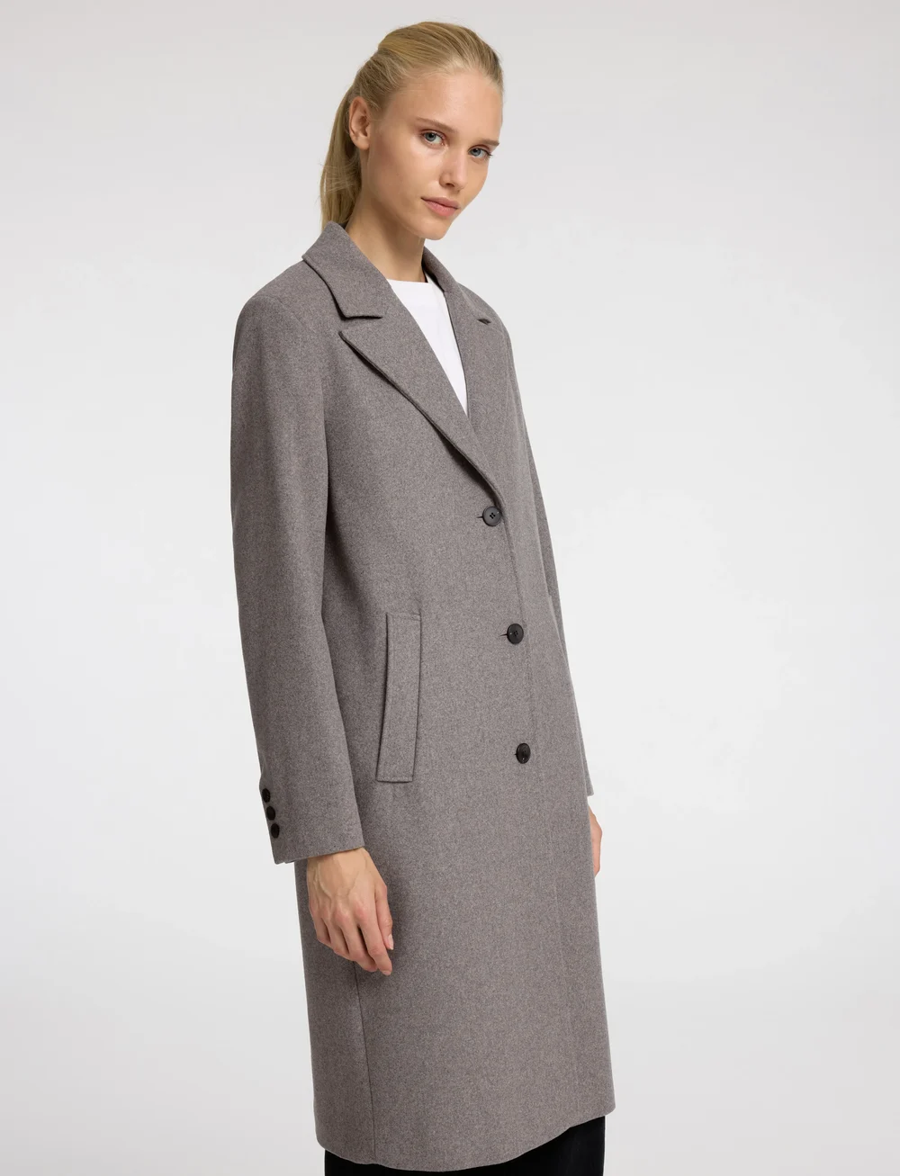 Selected - SLFNEW ALMA WOOL COAT NOOS - wool coats - steel gray - 4