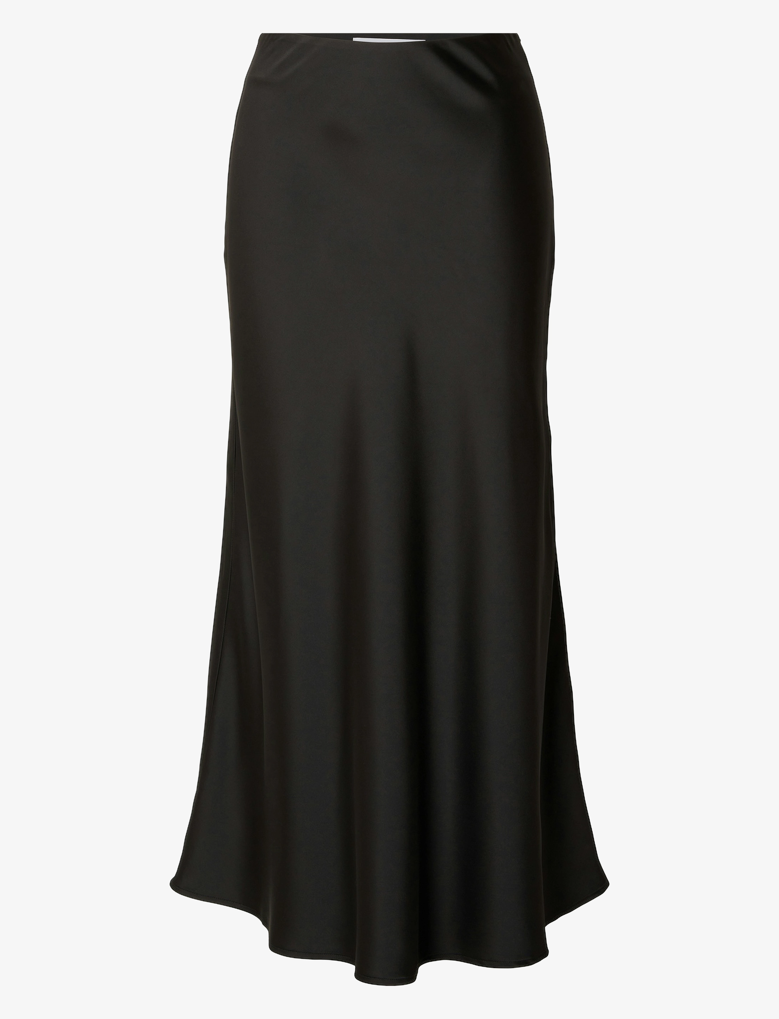 Selected SLFLENA HW ANKLE SKIRT NOOS - Maxi Röcke - BLACK / black