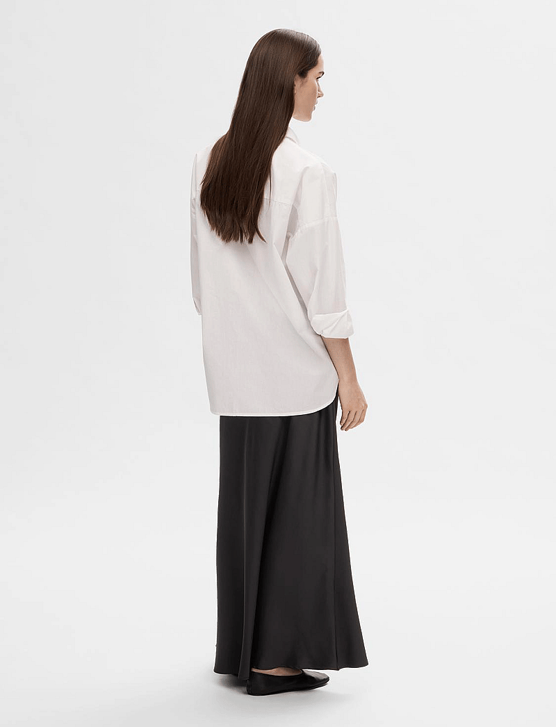 Selected - SLFLENA HW ANKLE SKIRT NOOS - maksiseelikud - black - 2