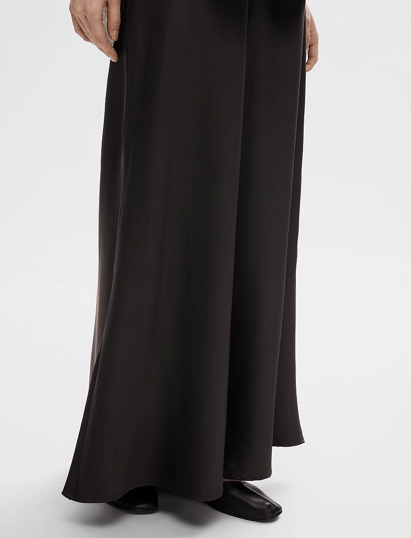 Selected - SLFLENA HW ANKLE SKIRT NOOS - maksiseelikud - black - 3