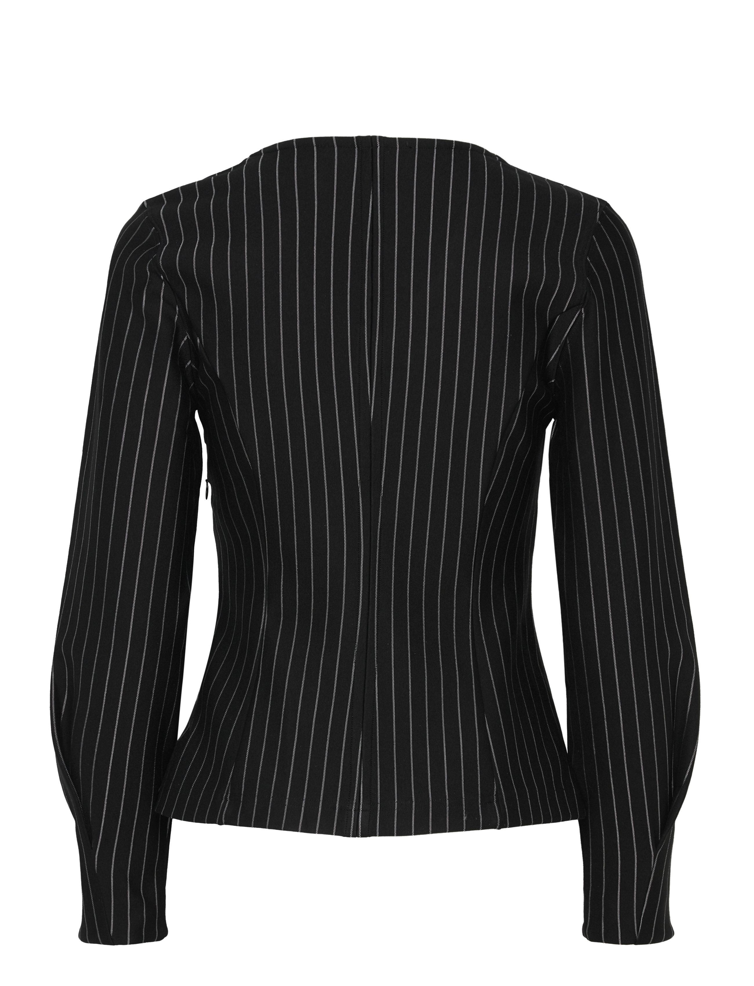 Selected - SLFPENNIE LS V-NECK TOP - langärmlige blusen - black - 2