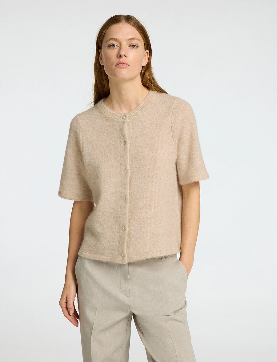 Selected - SLFLULU 2/4 KNIT CARDIGAN NOOS - strickjacken - birch - 3