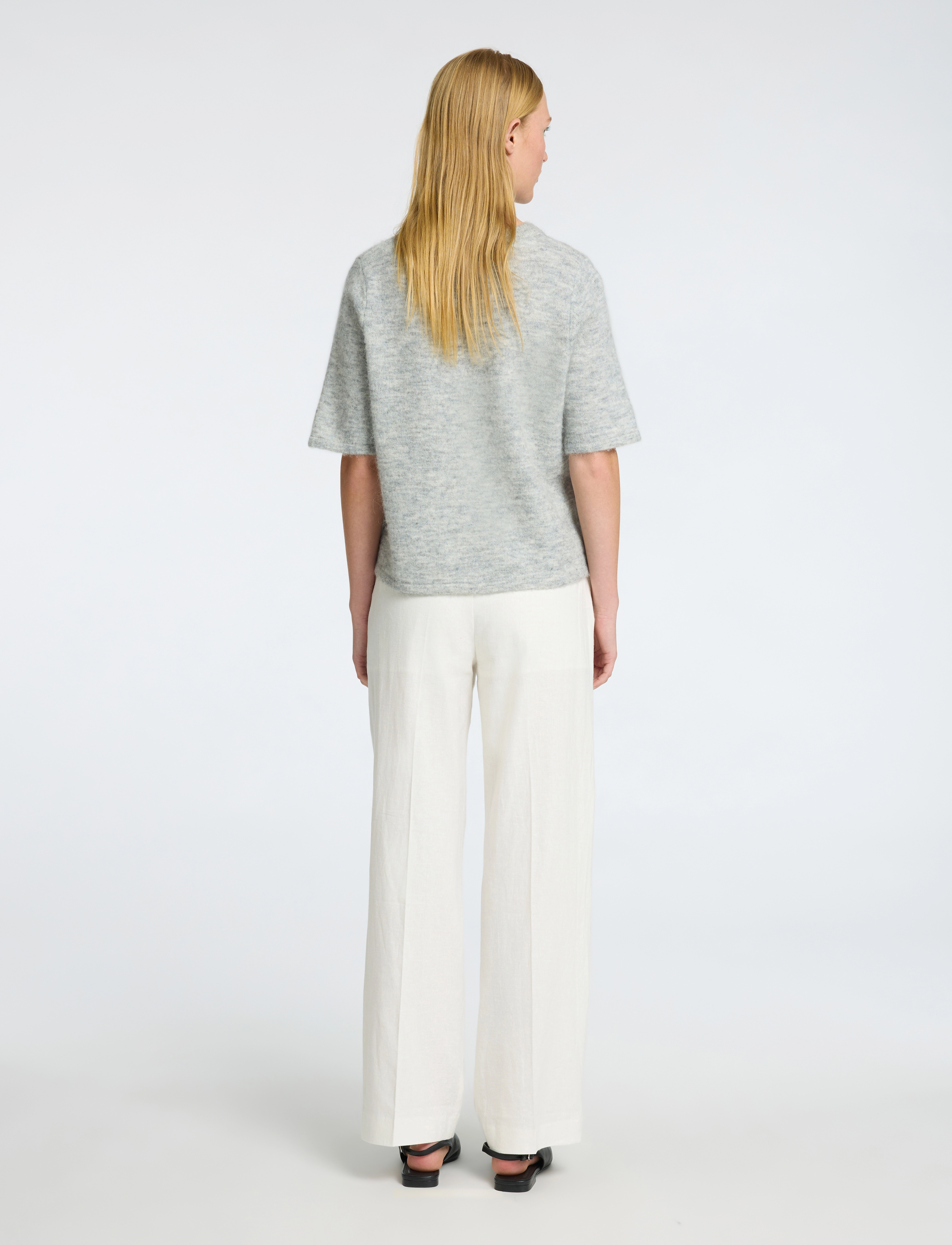 Selected - SLFLULU 2/4 KNIT CARDIGAN NOOS - strickjacken - light grey melange - 2