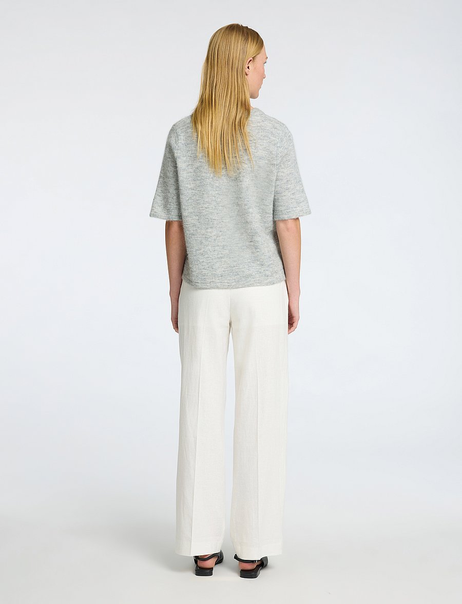 Selected - SLFLULU 2/4 KNIT CARDIGAN NOOS - strickjacken - light grey melange - 2