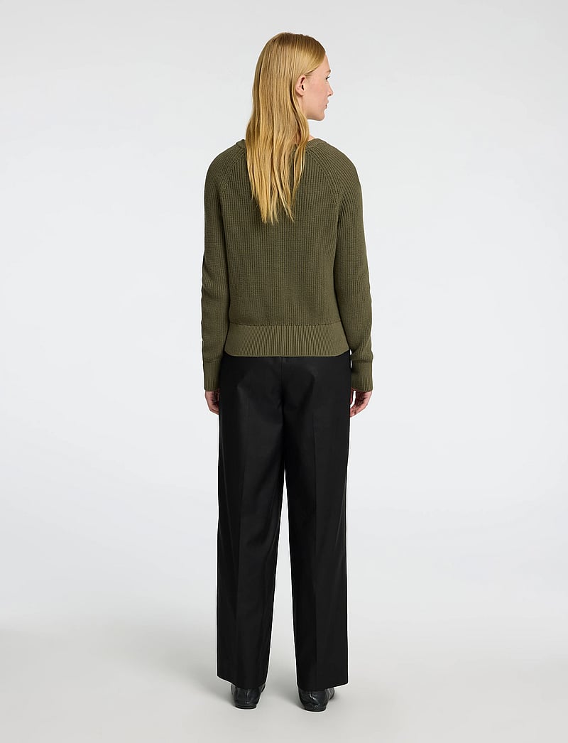 Selected - SLFBIRLA LS KNIT SHORT O-NECK - neulepuserot - kalamata - 2