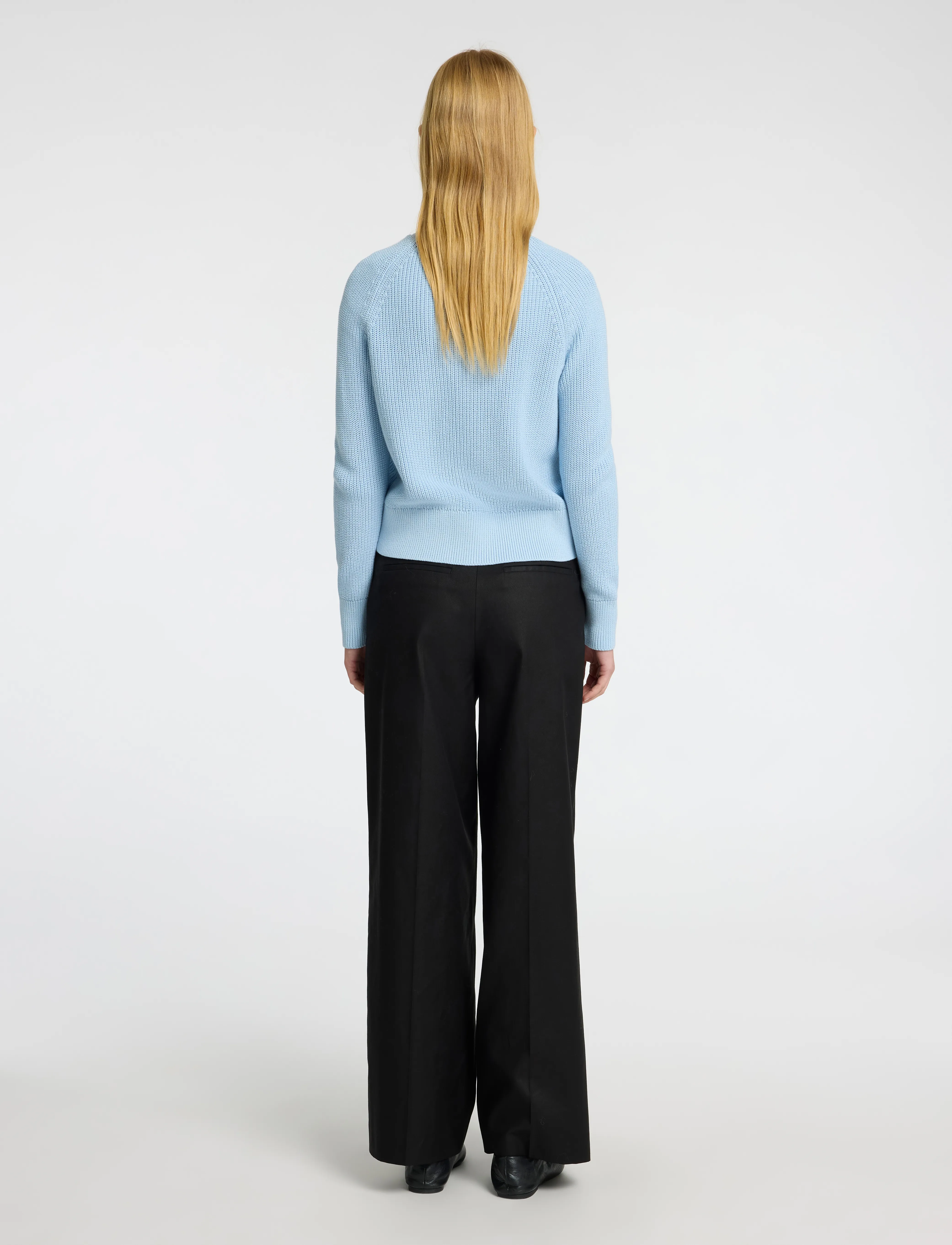 Selected - SLFBIRLA LS KNIT SHORT CARDIGAN - strickjacken - cashmere blue - 2