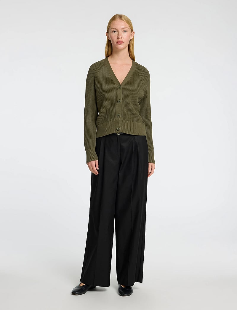 Selected - SLFBIRLA LS KNIT SHORT CARDIGAN - koftor - kalamata - 0