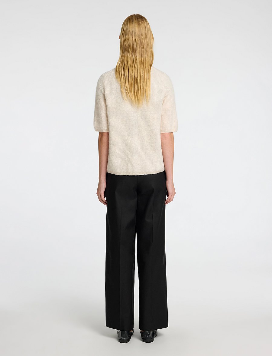 Selected - SLFSIA RAS 2/4 RIB KNIT CARDIGAN NOOS - gilets - birch - 2