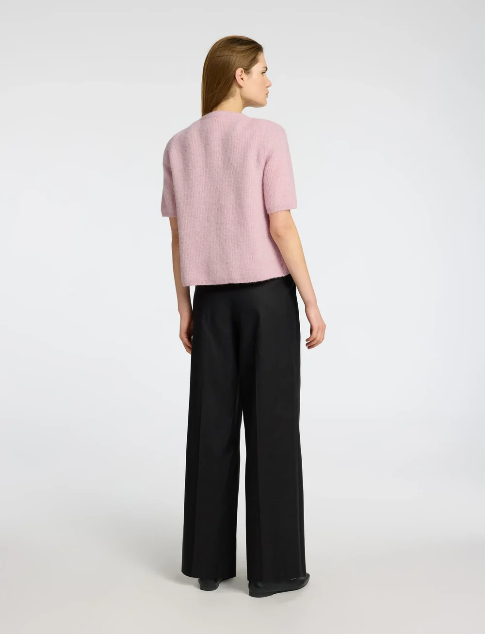 Selected - SLFSIA RAS 2/4 RIB KNIT CARDIGAN NOOS - koftor - bleached mauve - 2