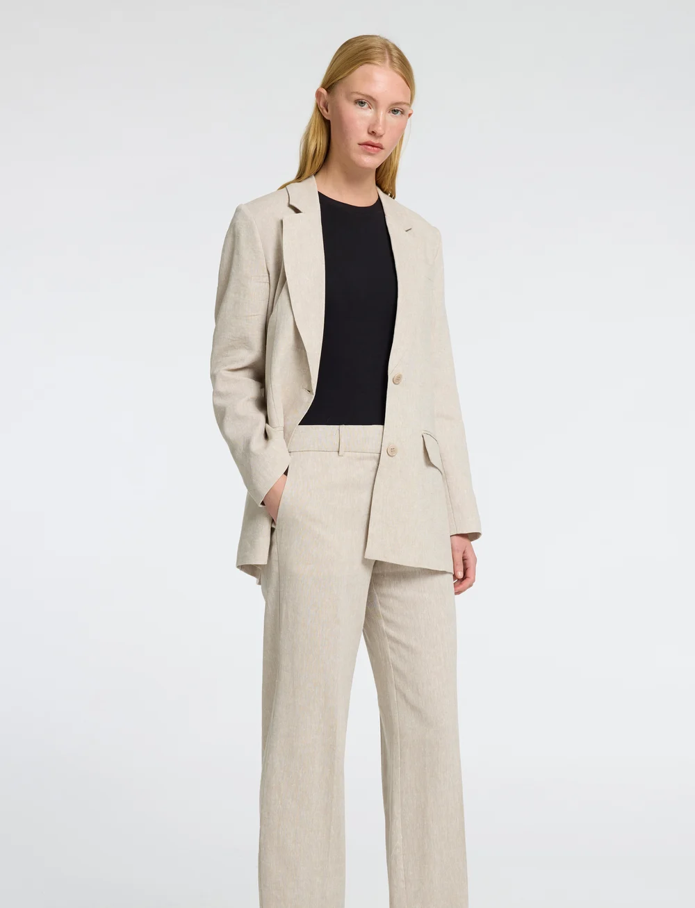 Selected - SLFTANIA-RITA LS RELAXED BLAZER NOOS - enkelknäppta kavajer - nomad - 3