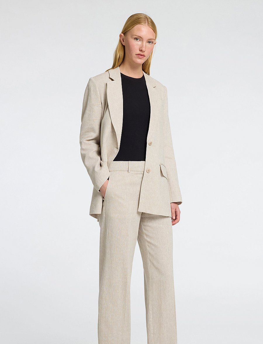 Selected - SLFTANIA-RITA LS RELAXED BLAZER NOOS - nomad - 3