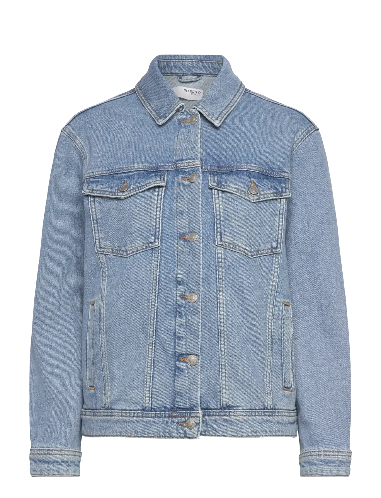 Selected SLFALICE LS LIGHT BLUE DENIM JACKET NOOS - Riided - LIGHT BLUE DENIM / blue