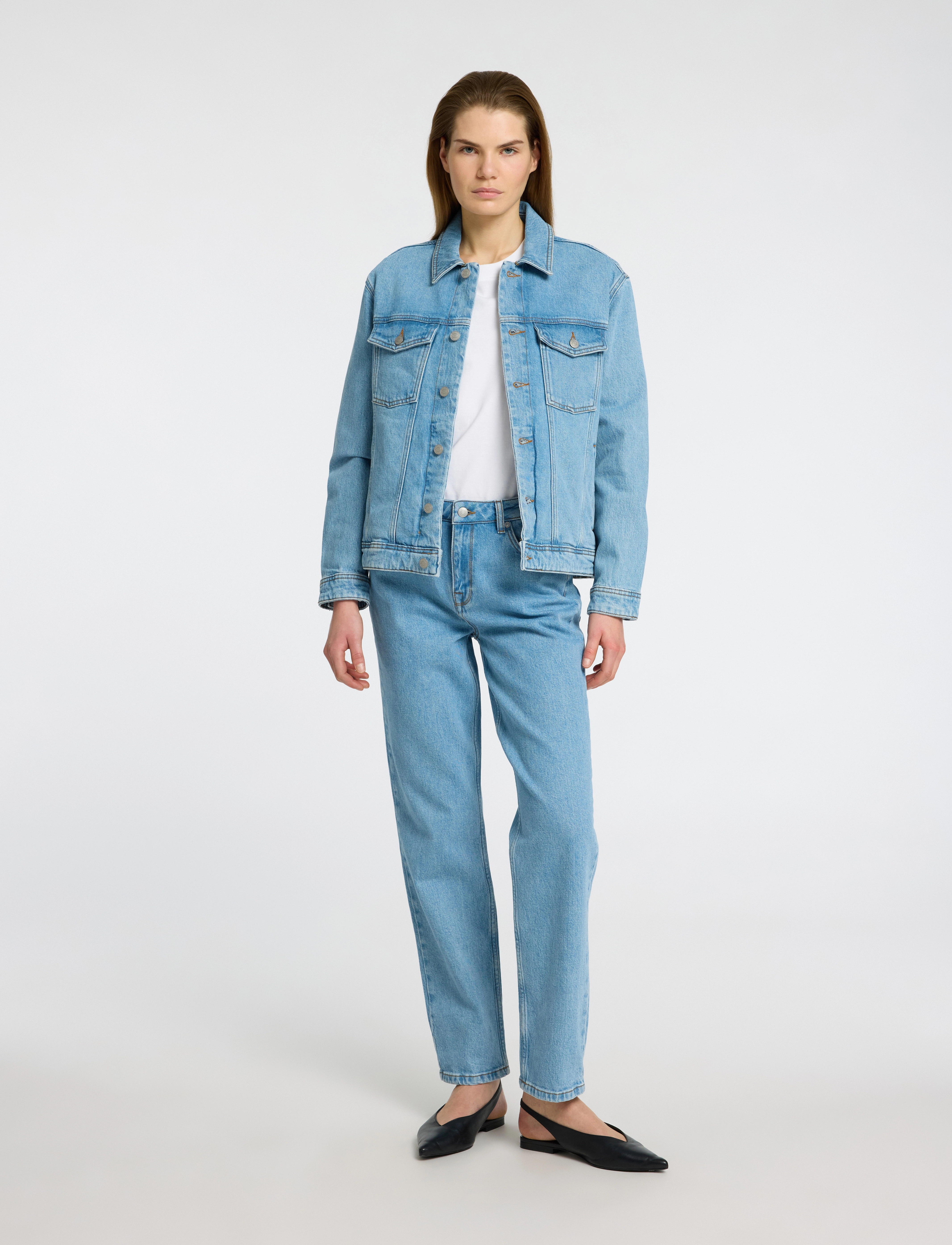 Selected Slfalice Ls Light Blue Denim Jacket Noos, 34, Jackets, Blau - Denim, Frauen