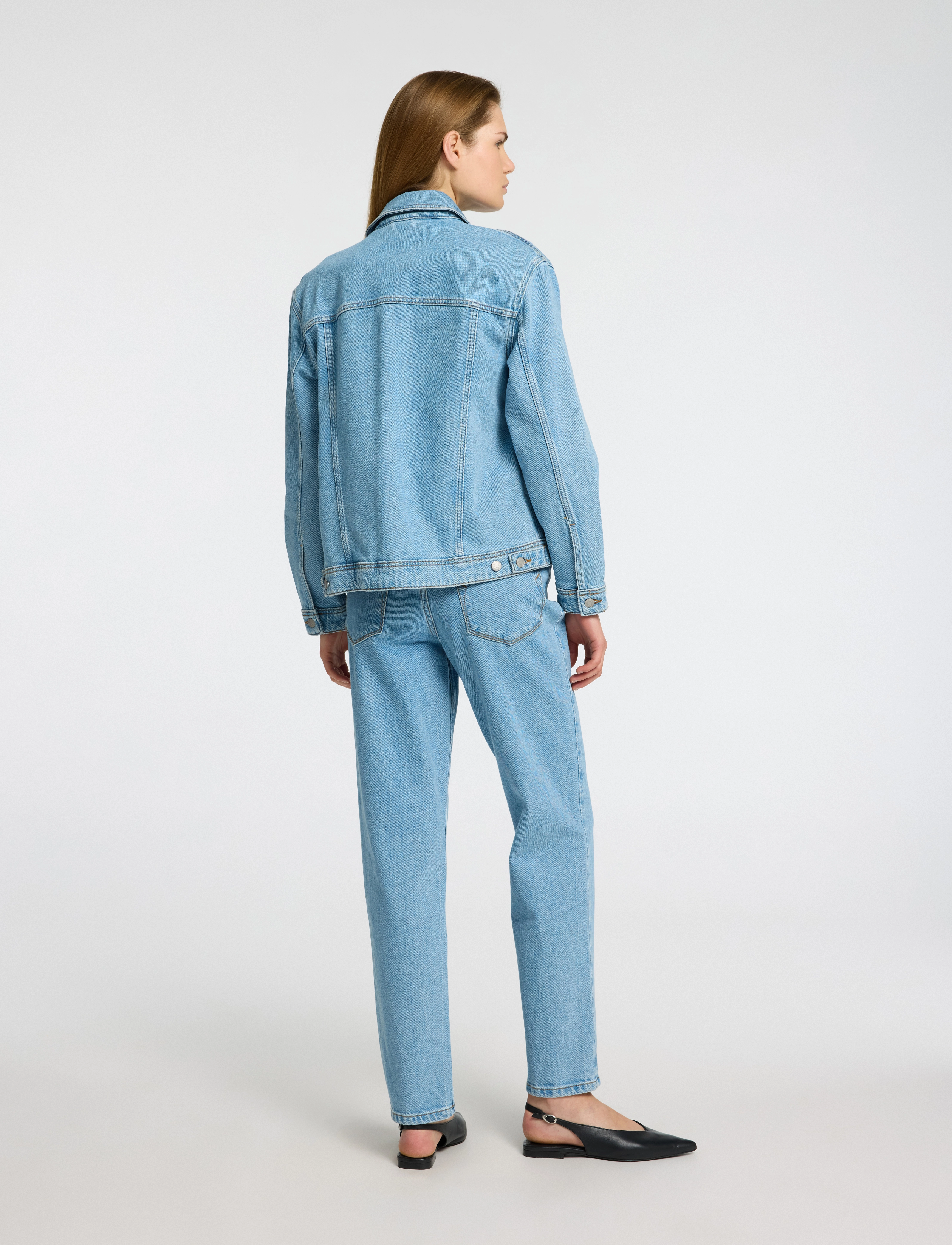 Selected - SLFALICE LS LIGHT BLUE DENIM JACKET NOOS - vårjakker - light blue denim - 3