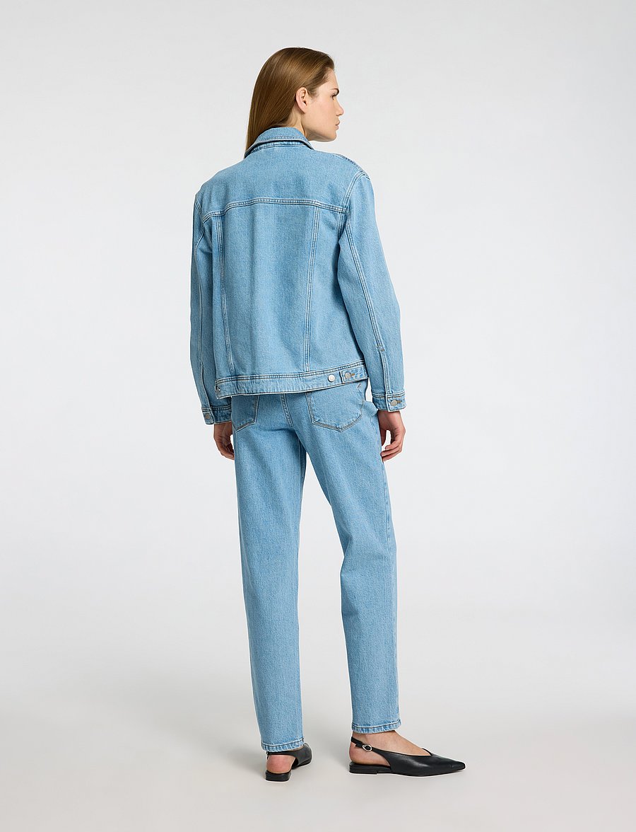 Selected - SLFALICE LS LIGHT BLUE DENIM JACKET NOOS - frühlingsjacken - light blue denim - 3
