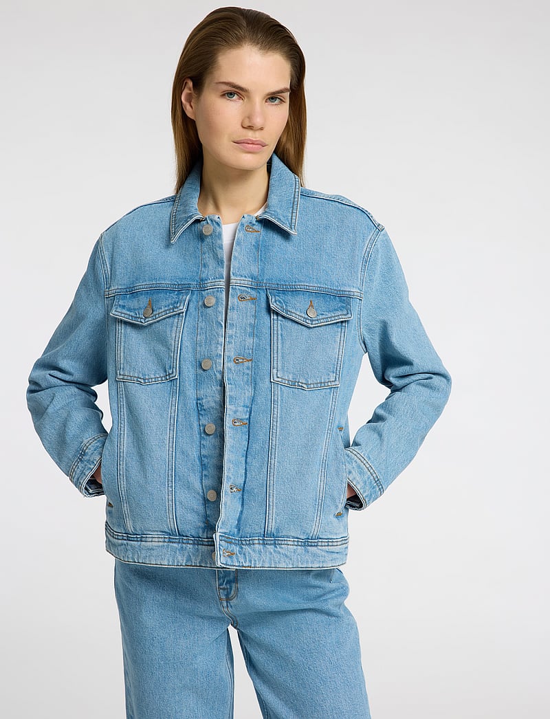 Selected - SLFALICE LS LIGHT BLUE DENIM JACKET NOOS - forårsjakker - light blue denim - 4