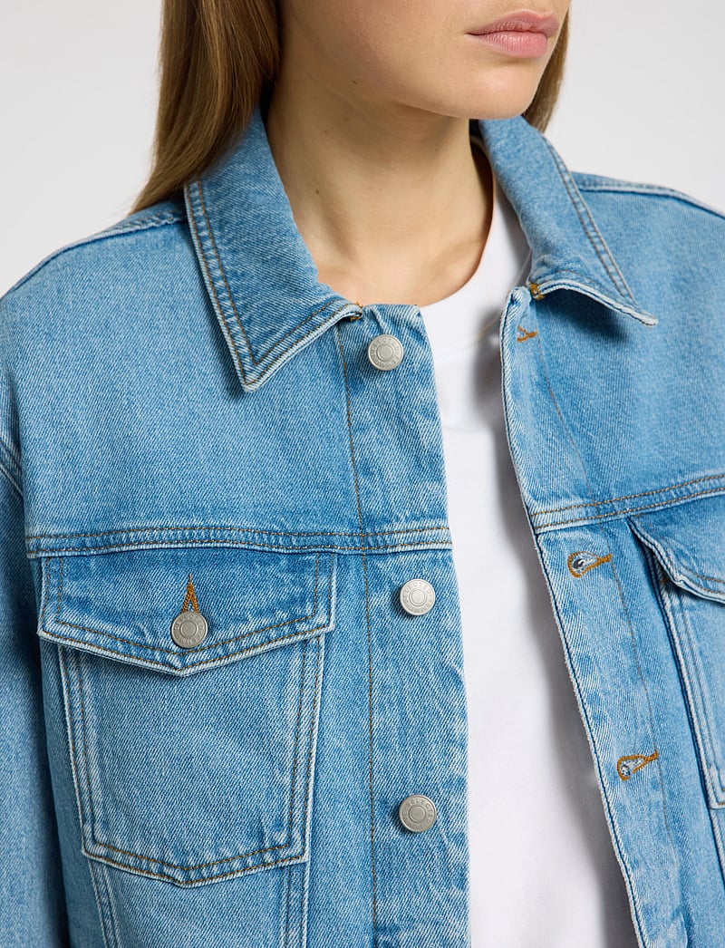 Selected - SLFALICE LS LIGHT BLUE DENIM JACKET NOOS - forårsjakker - light blue denim - 5