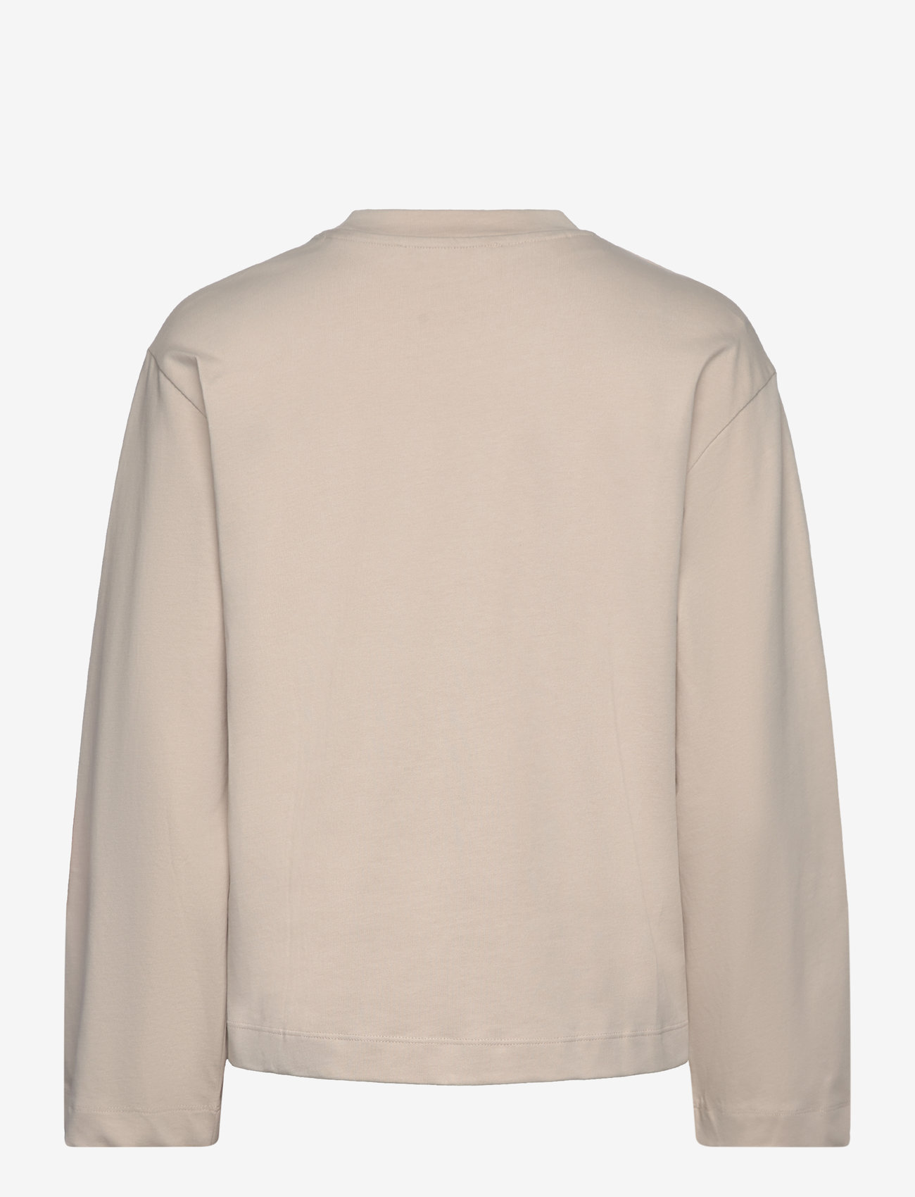 Selected - SLFELISA LS BOXY TEE D2 - oatmeal - 1
