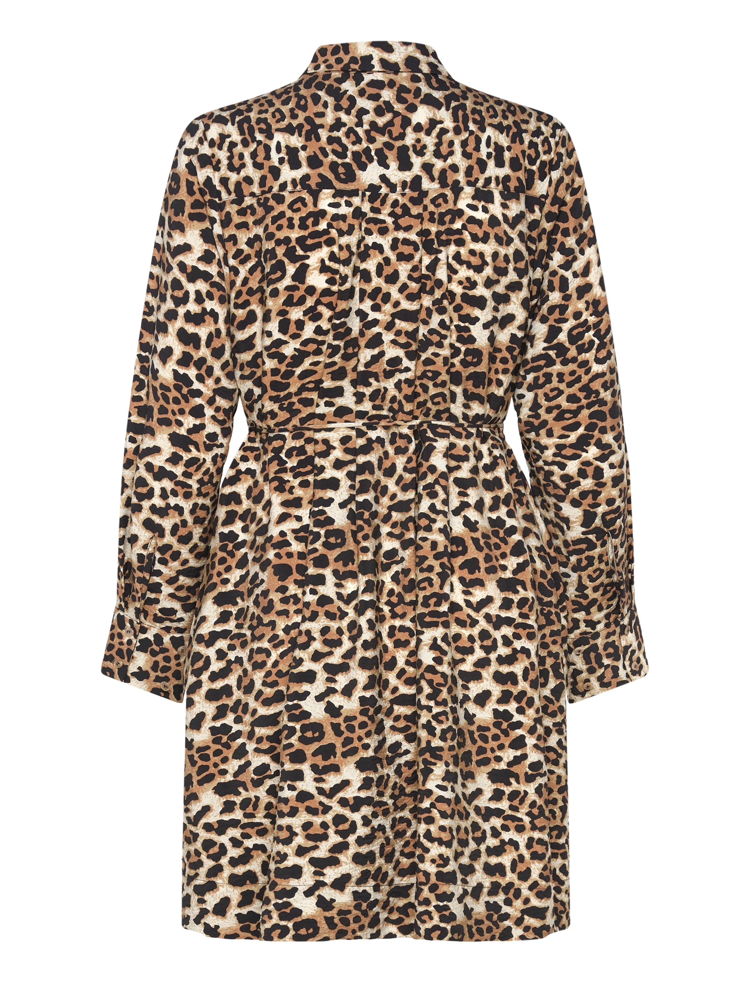 Selected - SLFSALLI LS AOP SHORT DRESS B - hemdkleider - black - 2
