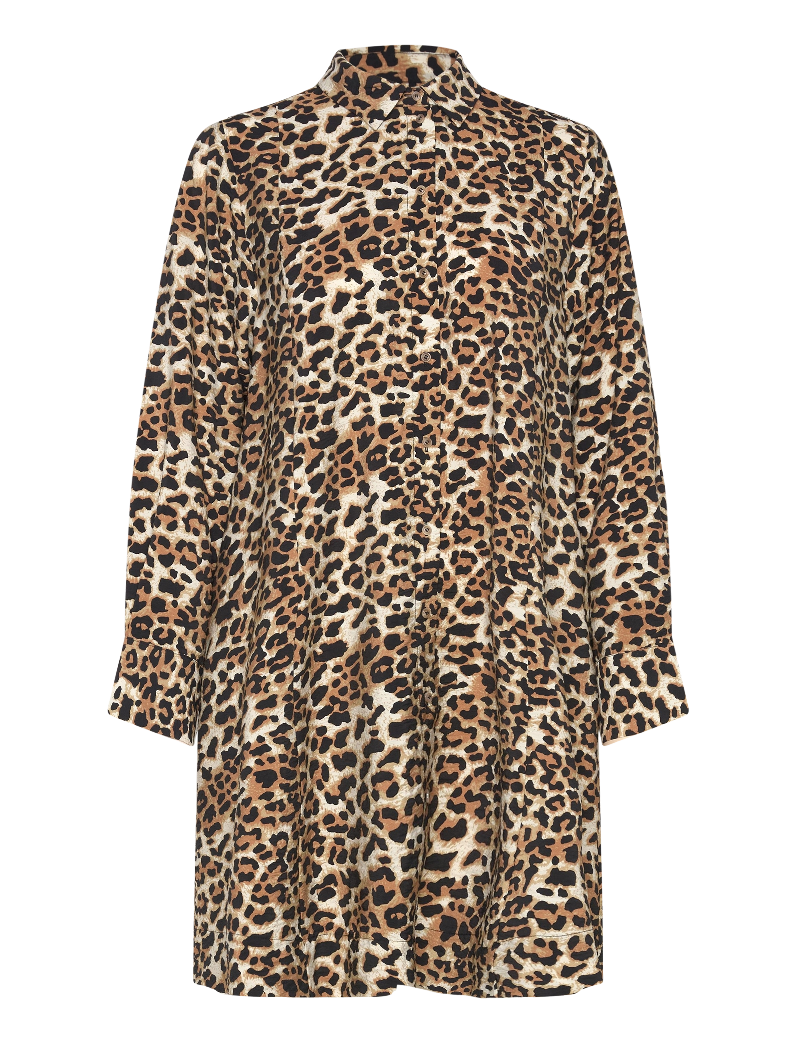 Selected - SLFSALLI LS AOP SHORT DRESS B - hemdkleider - black - 3