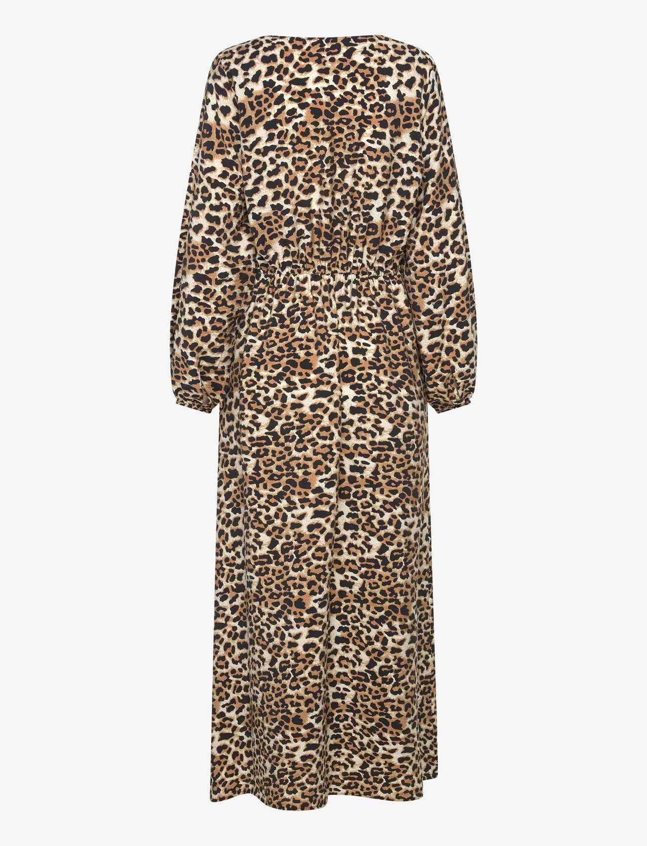 Selected - SLFSALLI-DAMINA LS AOP ANKLE DRESS B - maxi dresses - black - 2