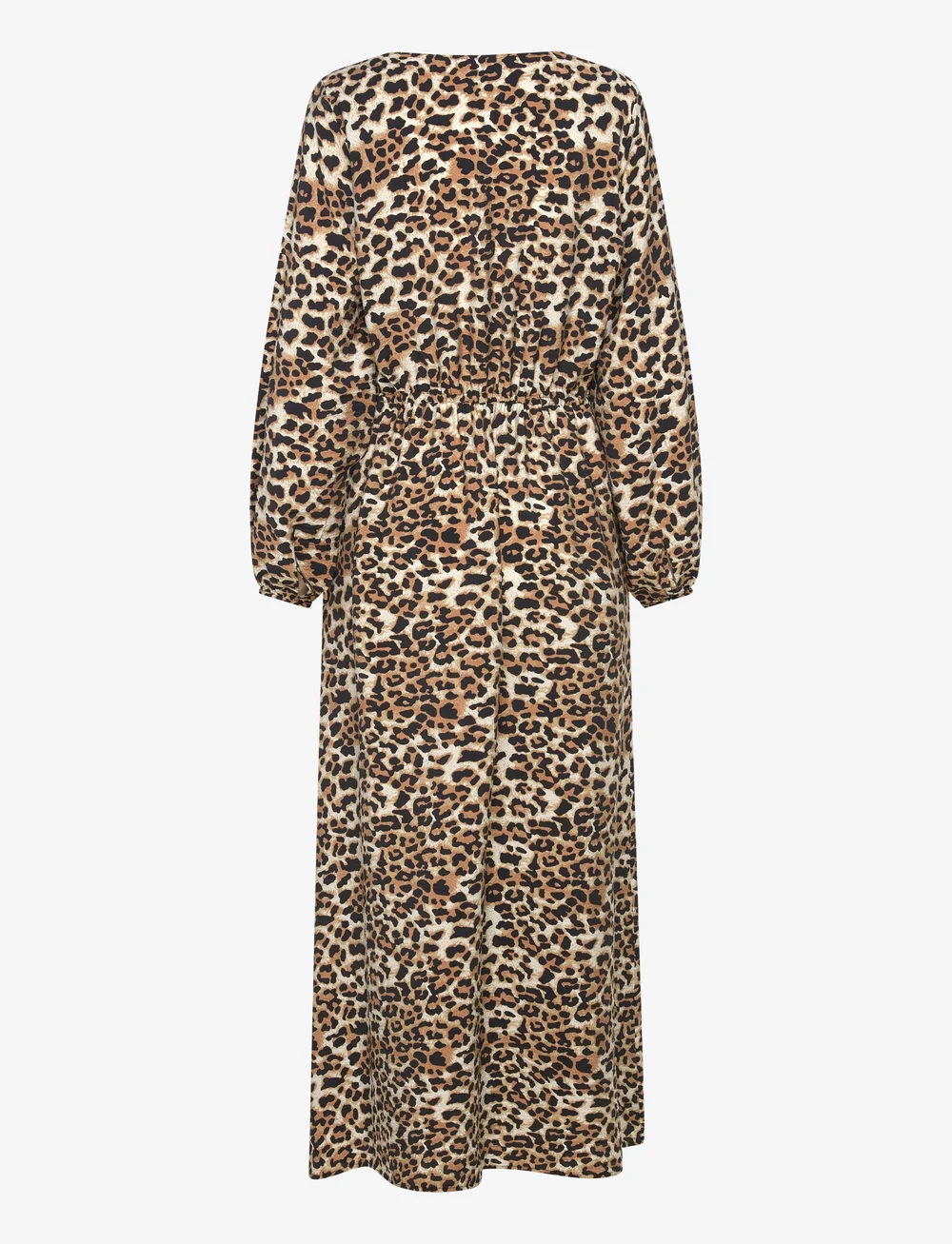 Selected - SLFSALLI-DAMINA LS AOP ANKLE DRESS B - maxiklänningar - black - 2