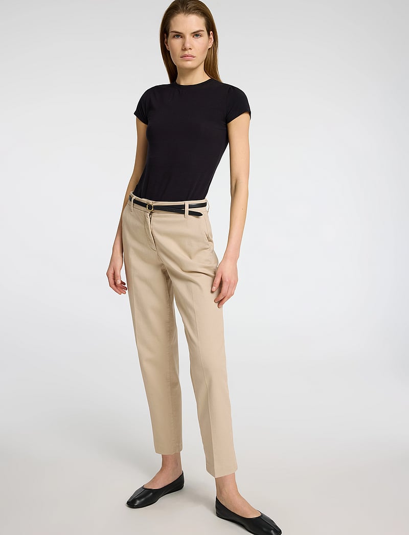 Selected - SLFVERA-RITA MW CROPPED PANT NOOS - slim fit hosen - island fossil - 3