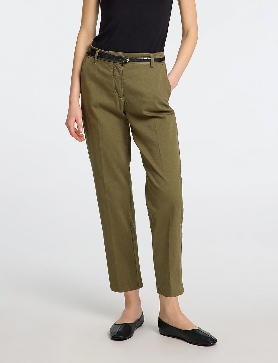 Selected - SLFVERA-RITA MW CROPPED PANT NOOS - kalamata - 0