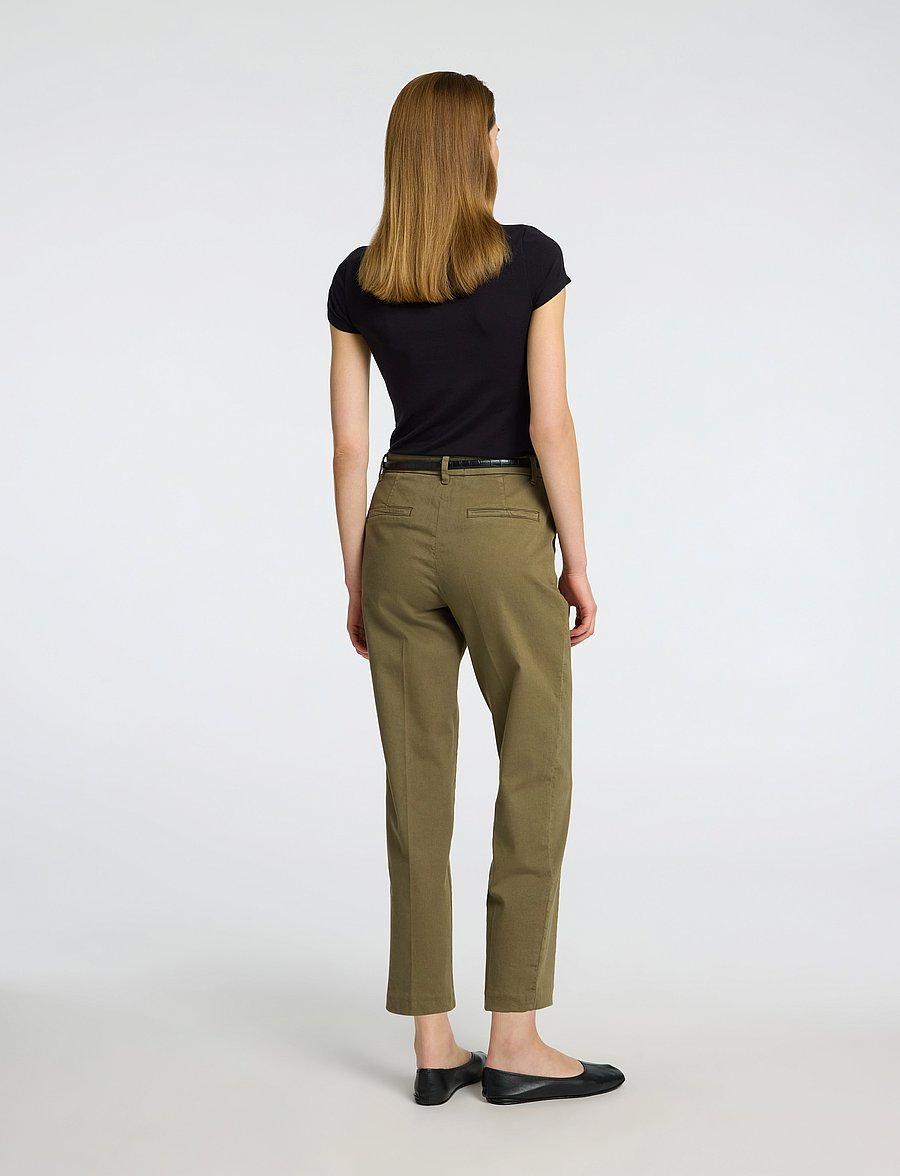 Selected - SLFVERA-RITA MW CROPPED PANT NOOS - kalamata - 2