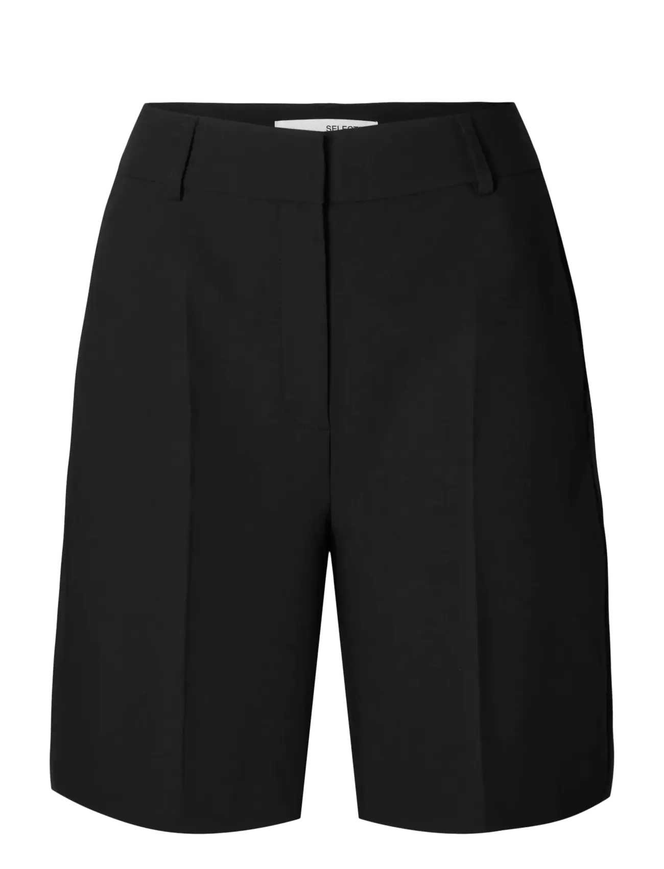 Selected SLWRITA HW SHORTS FD - Kampaania - BLACK / black