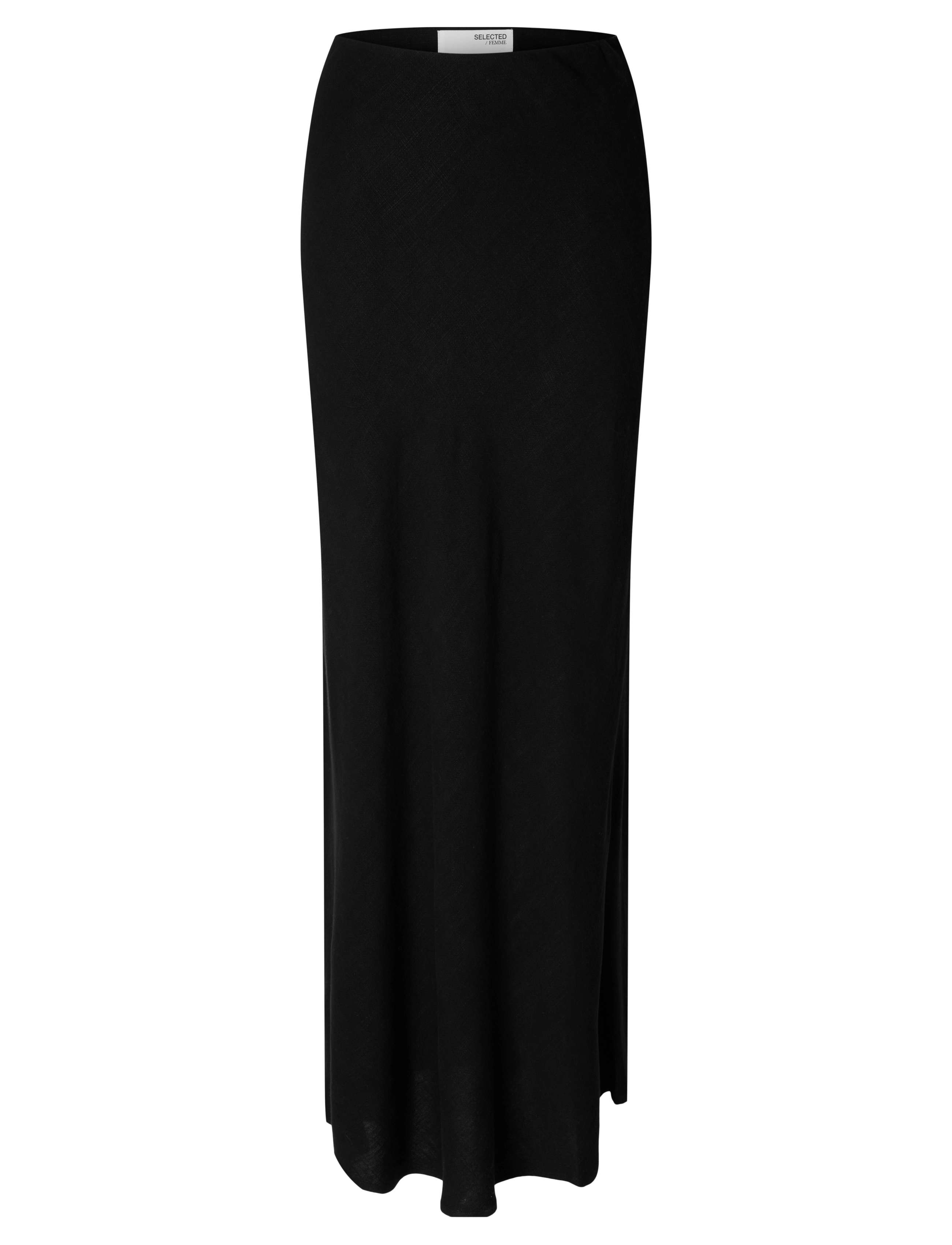 Selected SLFVIVA-LENA HW ANKLE SUN SKIRT - Dagens superdeals - BLACK / black